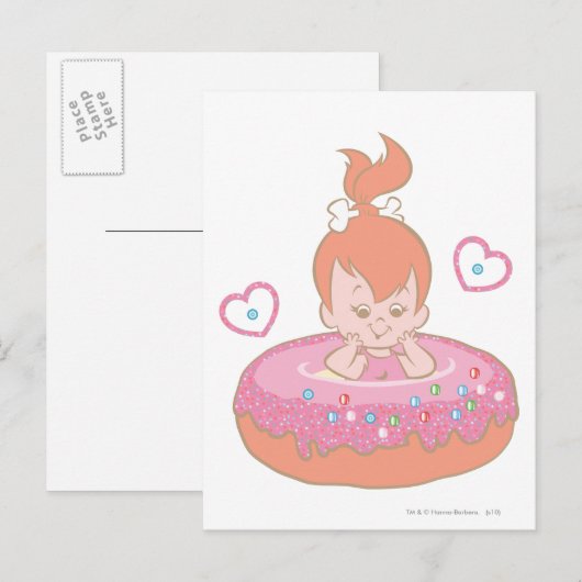 PEBBLES™ in Donut Briefkaart (Voorkant / Achterkant)