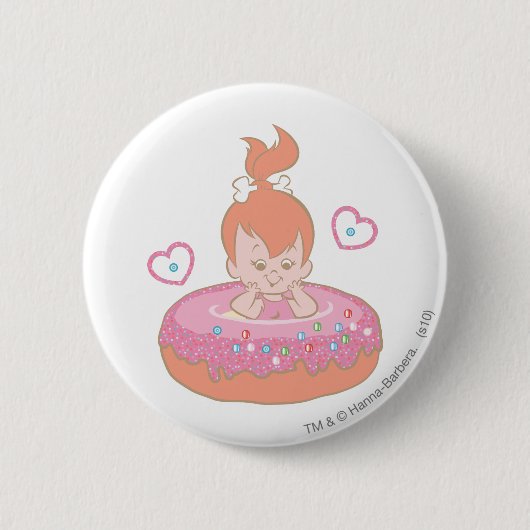 PEBBLES™ in Donut Ronde Button 5,7 Cm (Voorkant)