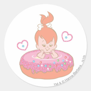 PEBBLES™ in Donut Ronde Sticker