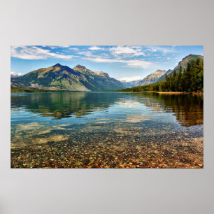 Pebbles in het meer poster