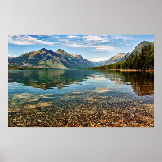 Pebbles in het meer poster (Voorkant)