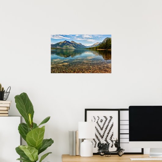 Pebbles in het meer poster (Thuiskantoor)