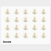 PEBBLES™ in Lotus Flower Ronde Sticker (Vel)