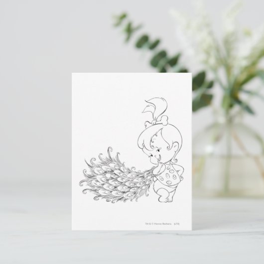 PEBBLES™ in Peacock Briefkaart (Staand voorkant)