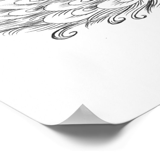 PEBBLES™ In Peacock Poster (Hoek)