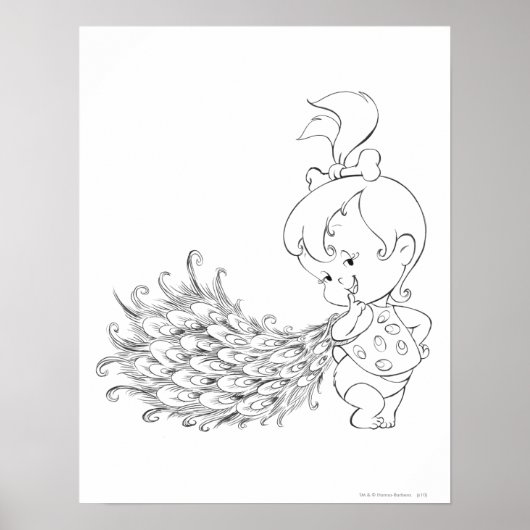 PEBBLES™ In Peacock Poster (Voorkant)