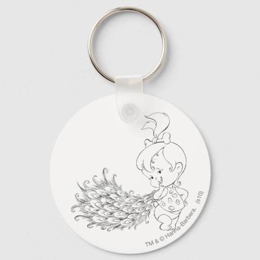 PEBBLES™ in Peacock Sleutelhanger (Voorkant)