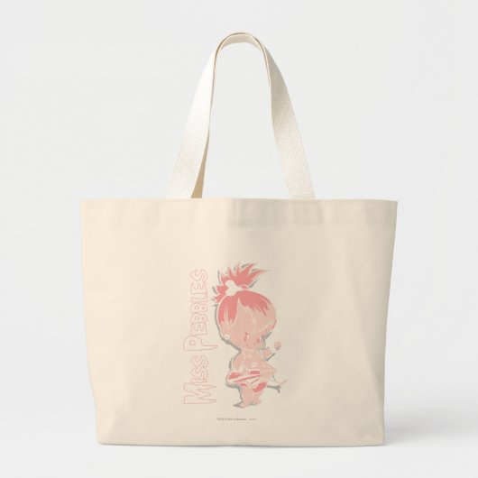 PEBBLES™ in roze Grote Tote Bag (Voorkant)