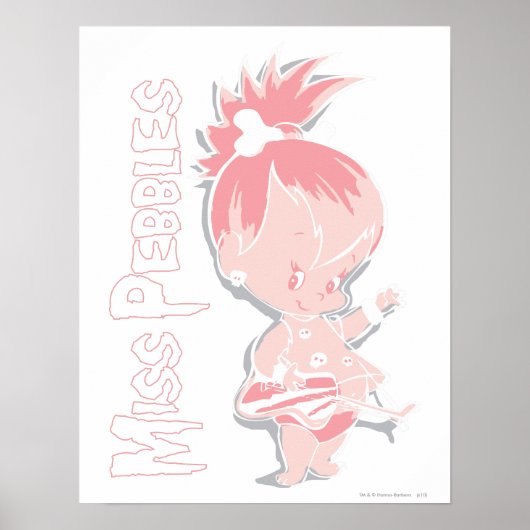 PEBBLES™ in roze Poster (Voorkant)