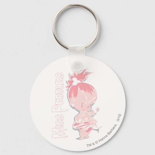 PEBBLES™ in roze Sleutelhanger (Voorkant)
