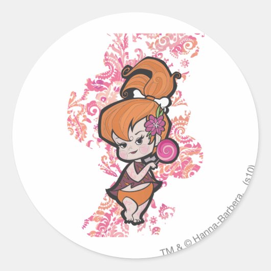 PEBBLES™ Loli Ronde Sticker (Voorkant)