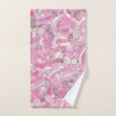 Pebbles Mosaic Art - Roos Blush Pink Bad Handdoek (Handdoek)