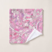 Pebbles Mosaic Art - Roos Blush Pink Bad Handdoek (Wasdoekje)