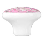 Pebbles Mosaic Art - Roos Blush Pink Keramische Knop (Zijkant)