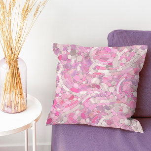 Pebbles Mosaic Art - Roos Blush Pink Kussen