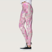 Pebbles Mosaic Art - Roos Blush Pink Leggings (Links)