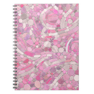 Pebbles Mosaic Art - Roos Blush Pink Notitieboek