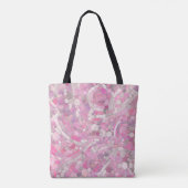 Pebbles Mosaic Art - Roos Blush Pink Tote Bag (Achterkant)