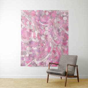 Pebbles Mosaic Art - Roos Blush Pink Wandkleed