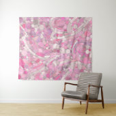 Pebbles Mosaic Art - Roos Blush Pink Wandkleed (In Situ (horizontaal))