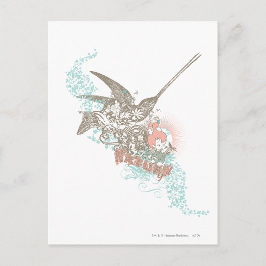 PEBBLES™ Natuur Girl Briefkaart (Voorkant)