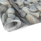 Pebbles on Beach-fotografie Cadeaupapier (Rol Hoek)