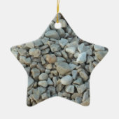 Pebbles on Beach-fotografie Keramisch Ornament (Voorkant)