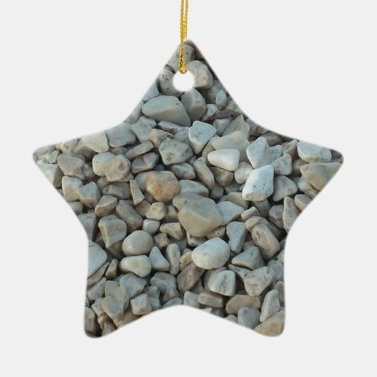 Pebbles on Beach-fotografie Keramisch Ornament (Voorkant)