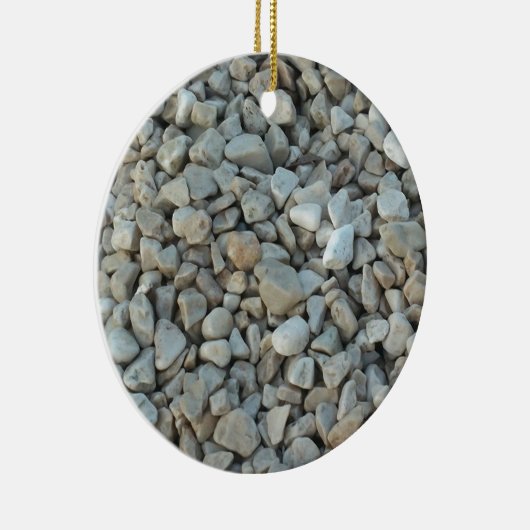Pebbles on Beach-fotografie Keramisch Ornament (Rechts)