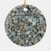 Pebbles on Beach-fotografie Keramisch Ornament (Achterkant)