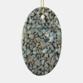 Pebbles on Beach-fotografie Keramisch Ornament (Rechts)