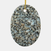 Pebbles on Beach-fotografie Keramisch Ornament (Voorkant)