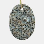 Pebbles on Beach-fotografie Keramisch Ornament (Achterkant)