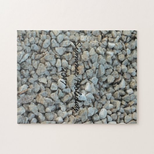 Pebbles on Beach-fotografie Legpuzzel (Horizontaal)