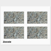 Pebbles on Beach-fotografie Rechthoekige Sticker (Vel)