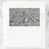 Pebbles on Beach-fotografie Rechthoekige Sticker (Tas)