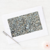 Pebbles on Beach-fotografie Rechthoekige Sticker (Envelop)
