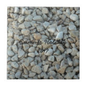 Pebbles on Beach-fotografie Tegeltje (Voorkant)