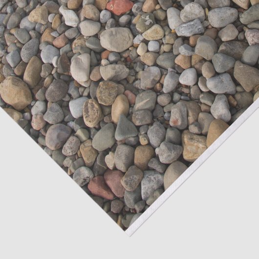 Pebbles op het papier van het strand (Detail)