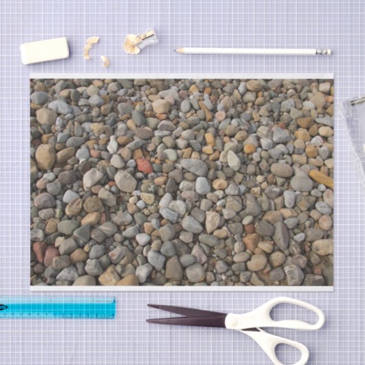 Pebbles op het papier van het strand (Craft)