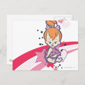 PEBBLES™ op roze regenboog Briefkaart (Voorkant / Achterkant)