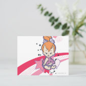 PEBBLES™ op roze regenboog Briefkaart (Staand voorkant)