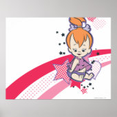 PEBBLES™ op roze regenboog Poster (Voorkant)