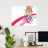 PEBBLES™ op roze regenboog Poster (Thuiskantoor)