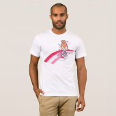 PEBBLES™ op roze regenboog T-shirt (Voorkant volledig)