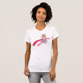 PEBBLES™ op roze regenboog T-shirt (Voorkant volledig)