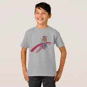 PEBBLES™ op roze regenboog T-shirt (Voorkant volledig)