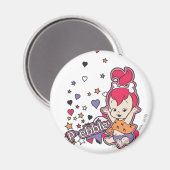 PEBBLES™ Paars hart Magneet (Voorkant / Achterkant)