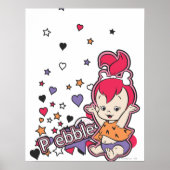 PEBBLES™ Paars hart Poster (Voorkant)