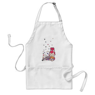 PEBBLES™ Paars hart Standaard Schort